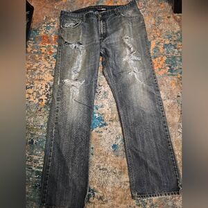 Buffalo David Bitton Men's Faded Gray Skinny Jeans